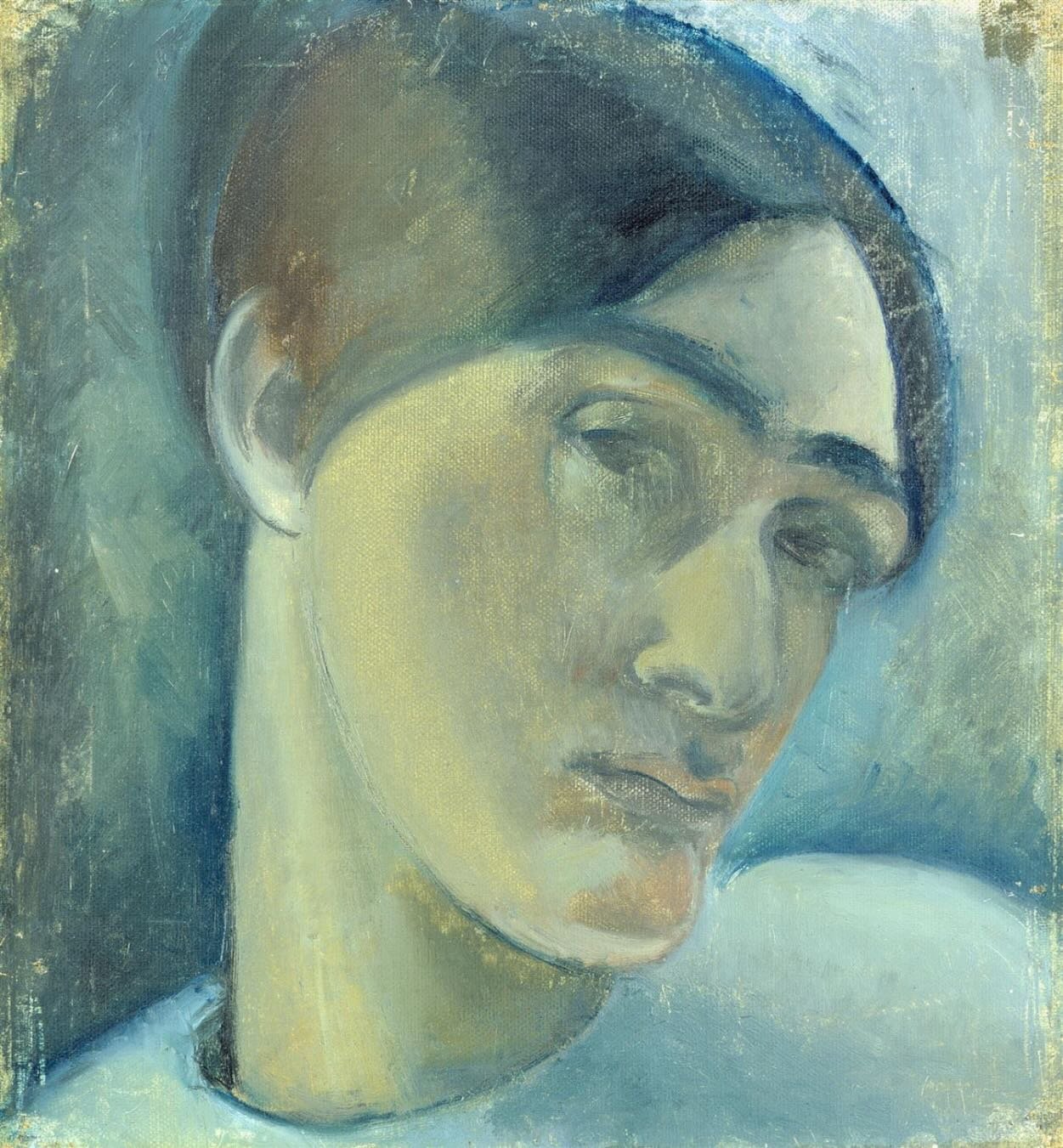 Anita R&eacute;e (1885-1933)
Selbstbildnis, c 1915 (self portrait)

Born to an assimilated German Jewish family in Hamburg, R&eacute;e was baptized in the Lutheran church.  Nevertheless the Nazis harrassed R&eacute;e - destroying some of her commissi
