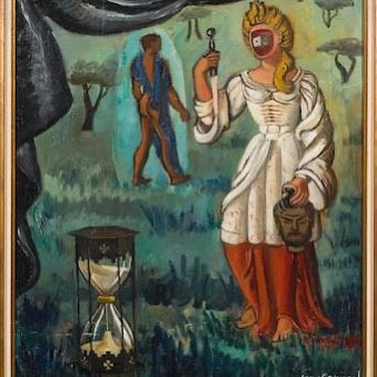 JANE GRAVEROL
(1905-1984)
Sans titre (Judith et Holopherne) 1949
❤️🔪💀