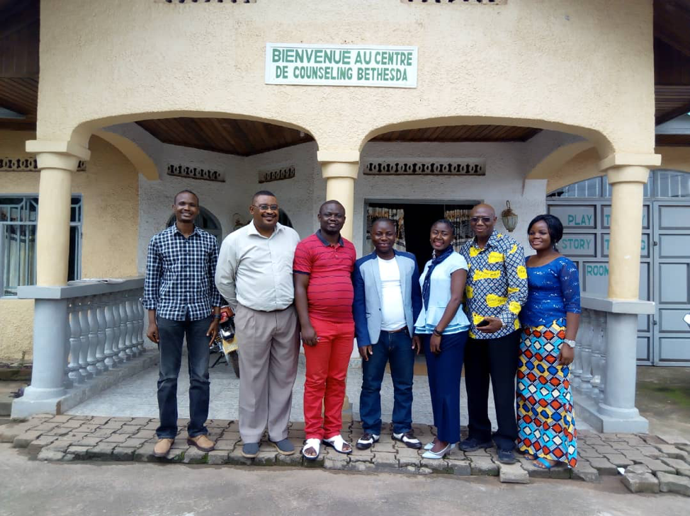 CI President, Dr. David Kasali 2nd from right) with Bethesda Counseling Center staff. BCC staff are playing an important role in providing care for those suffering from trauma, grieving the loss of loved ones, or working on the frontlines of the Ebola outbreak.