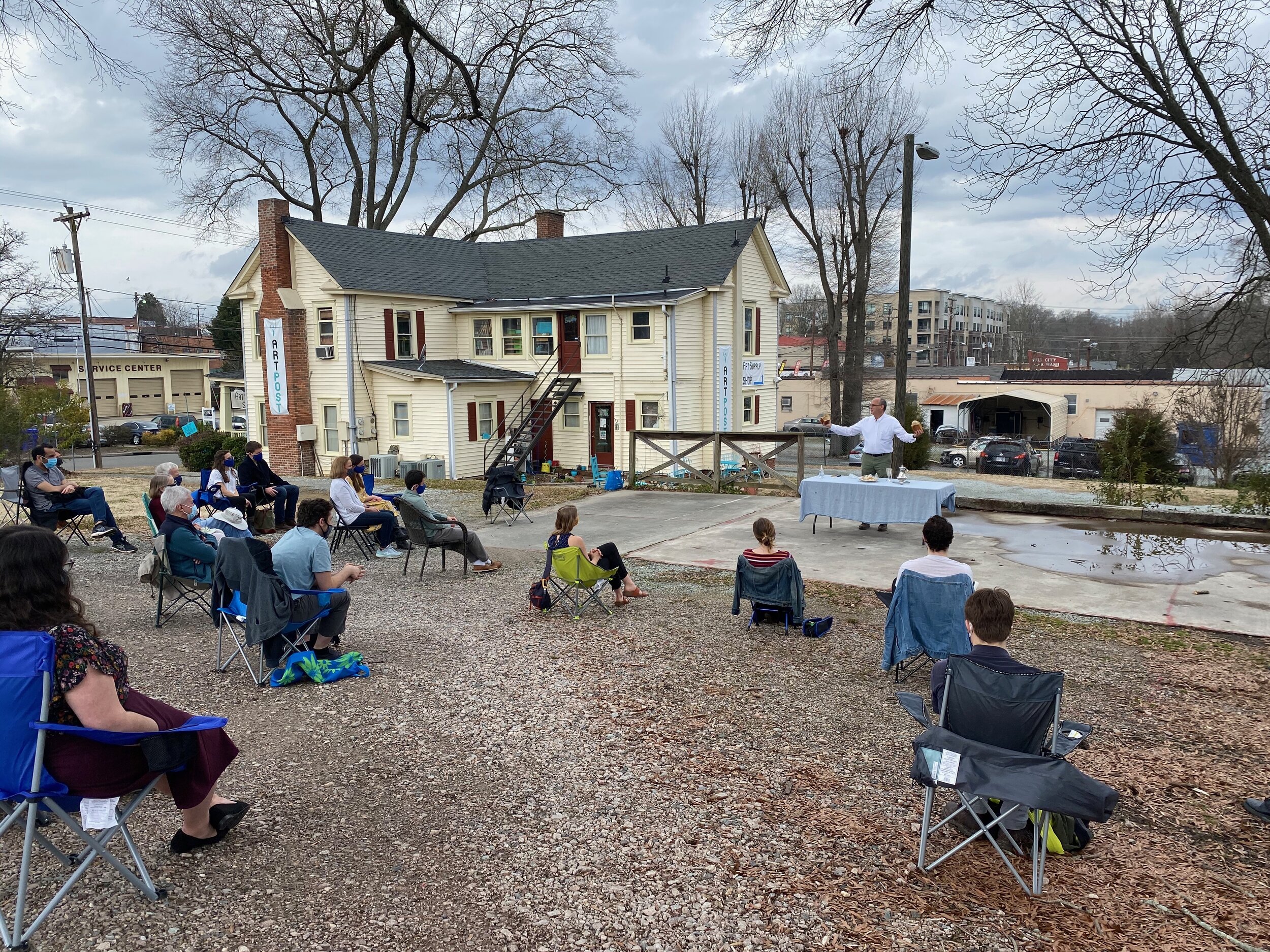 Outdoor communion service