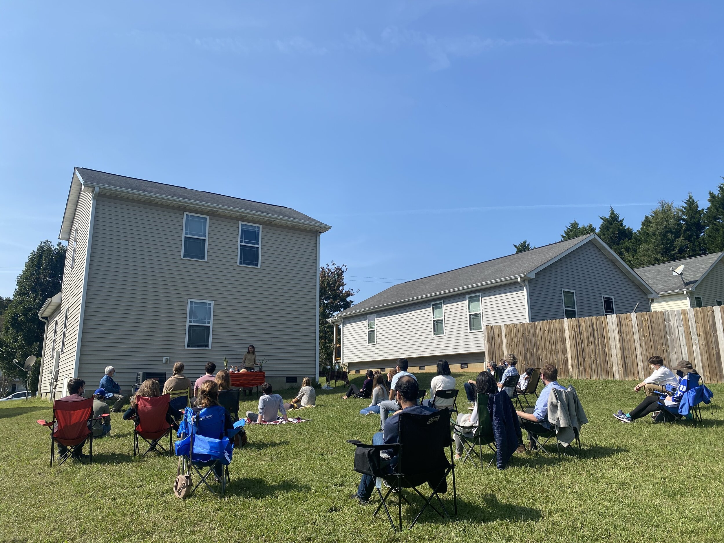 Backyard worship group