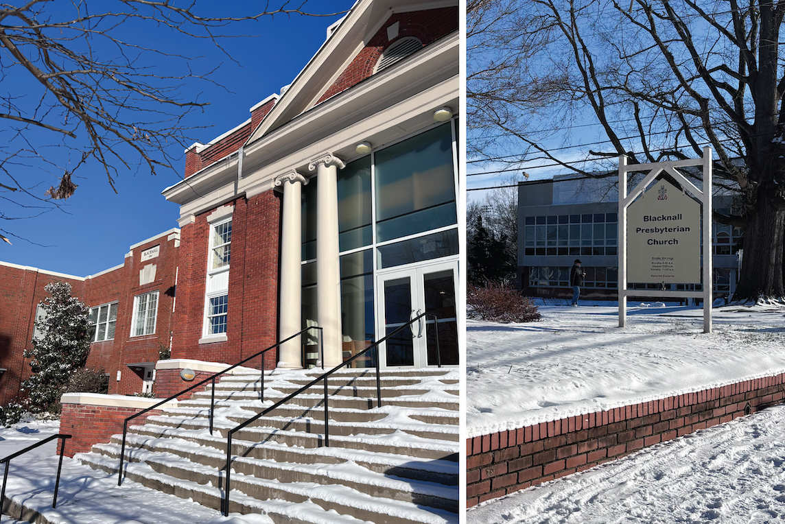 Collage Snow Day_front of building 2 pics.png