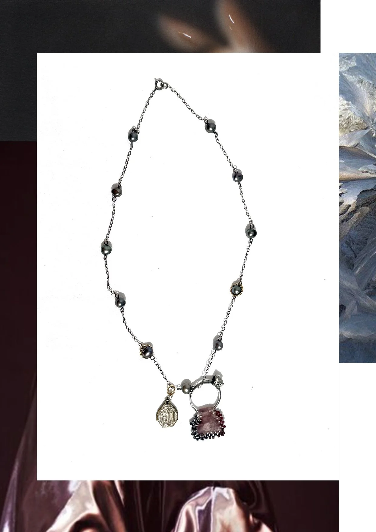 VK Lillie pearls, ring and madonna