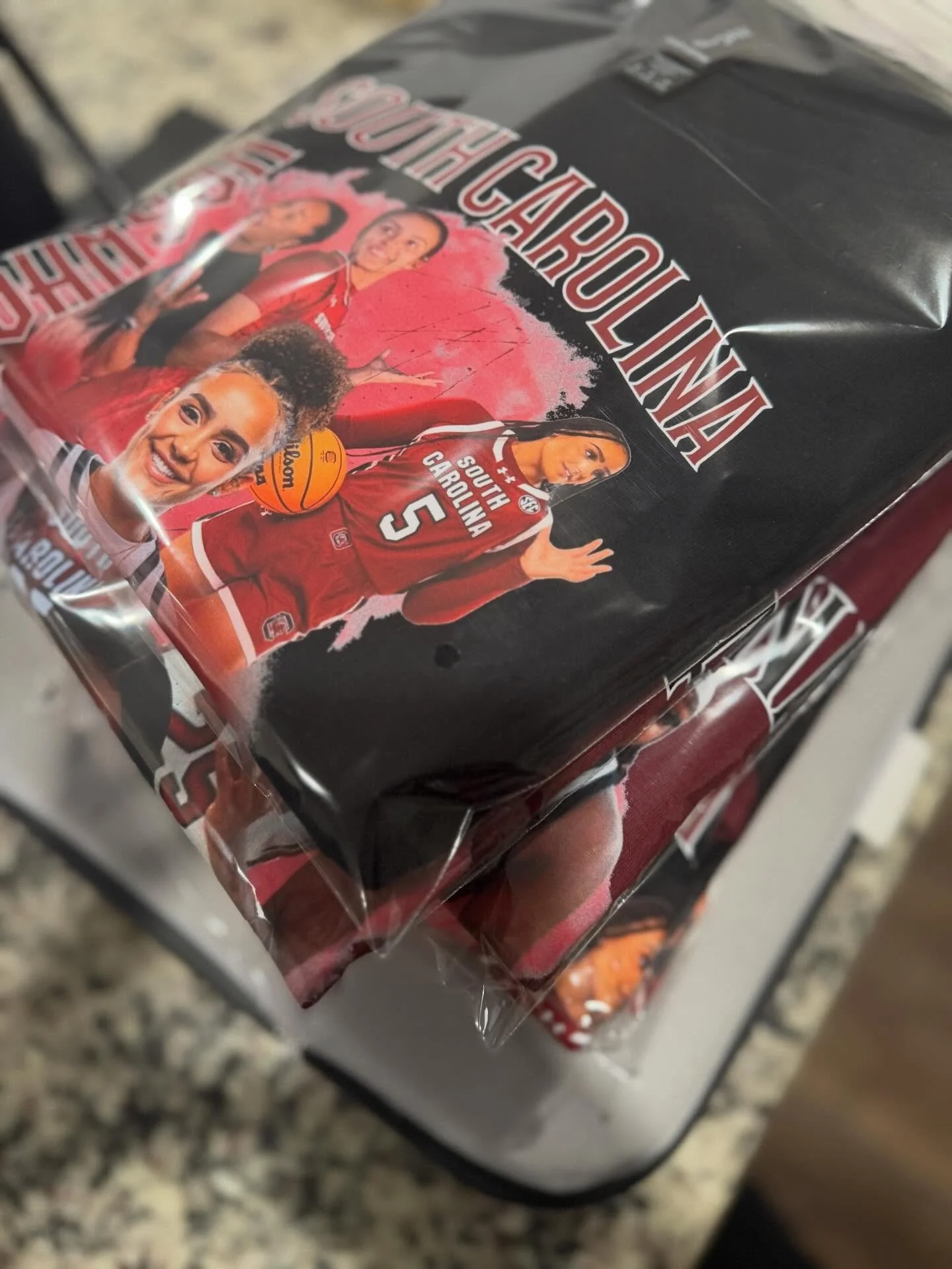 Custom Shirt designs and pressed ✔️ #gamecocks #dtfprints #gamecocksbasketball