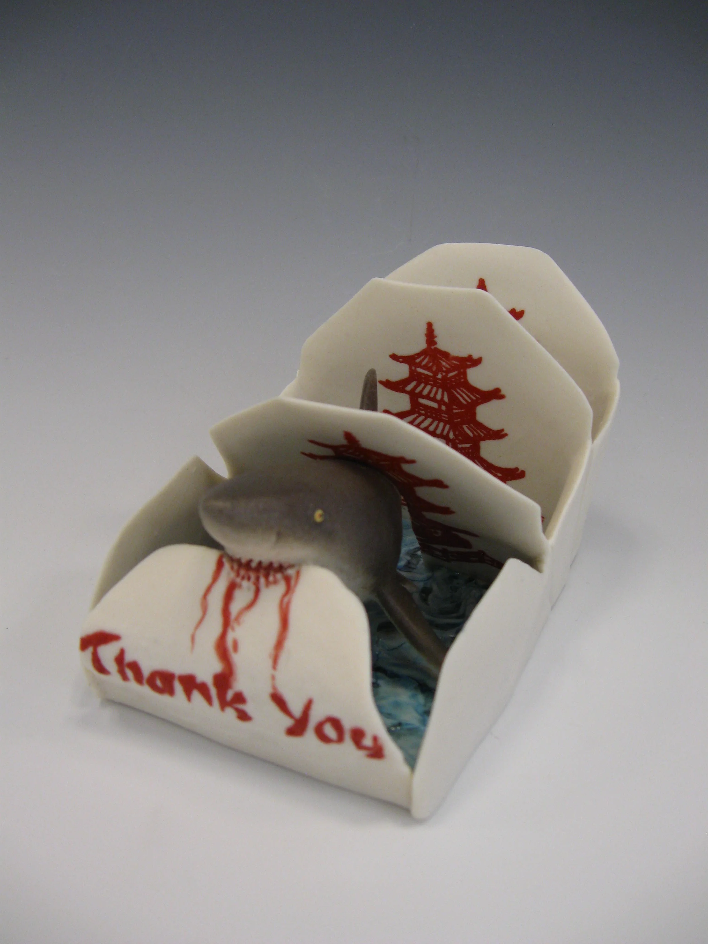  You’re Welcome!  Porcelain  3 1/2” x 7” x 3 1/2” 