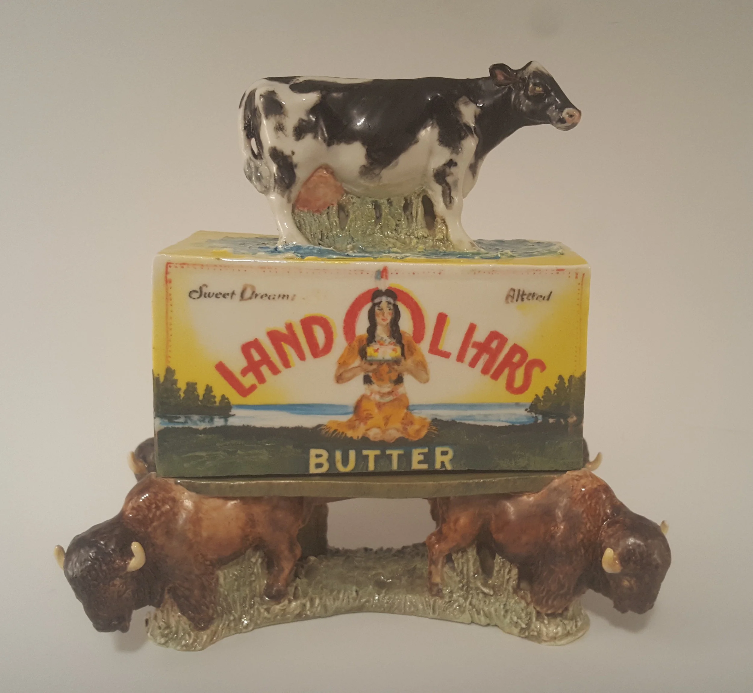  Land O Liars  Porcelain  9” x 6” x 9” 