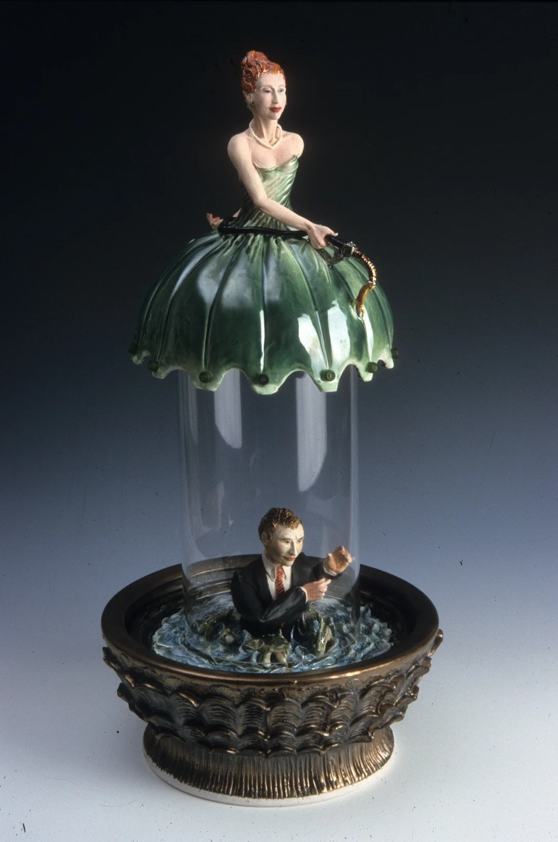  A Dull Dress  Porcelain, Acrylic  28” x 12” 