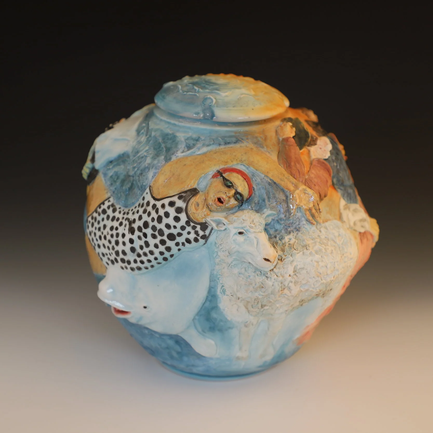 Carnival (view two)  Porcelain  10” x 10” 