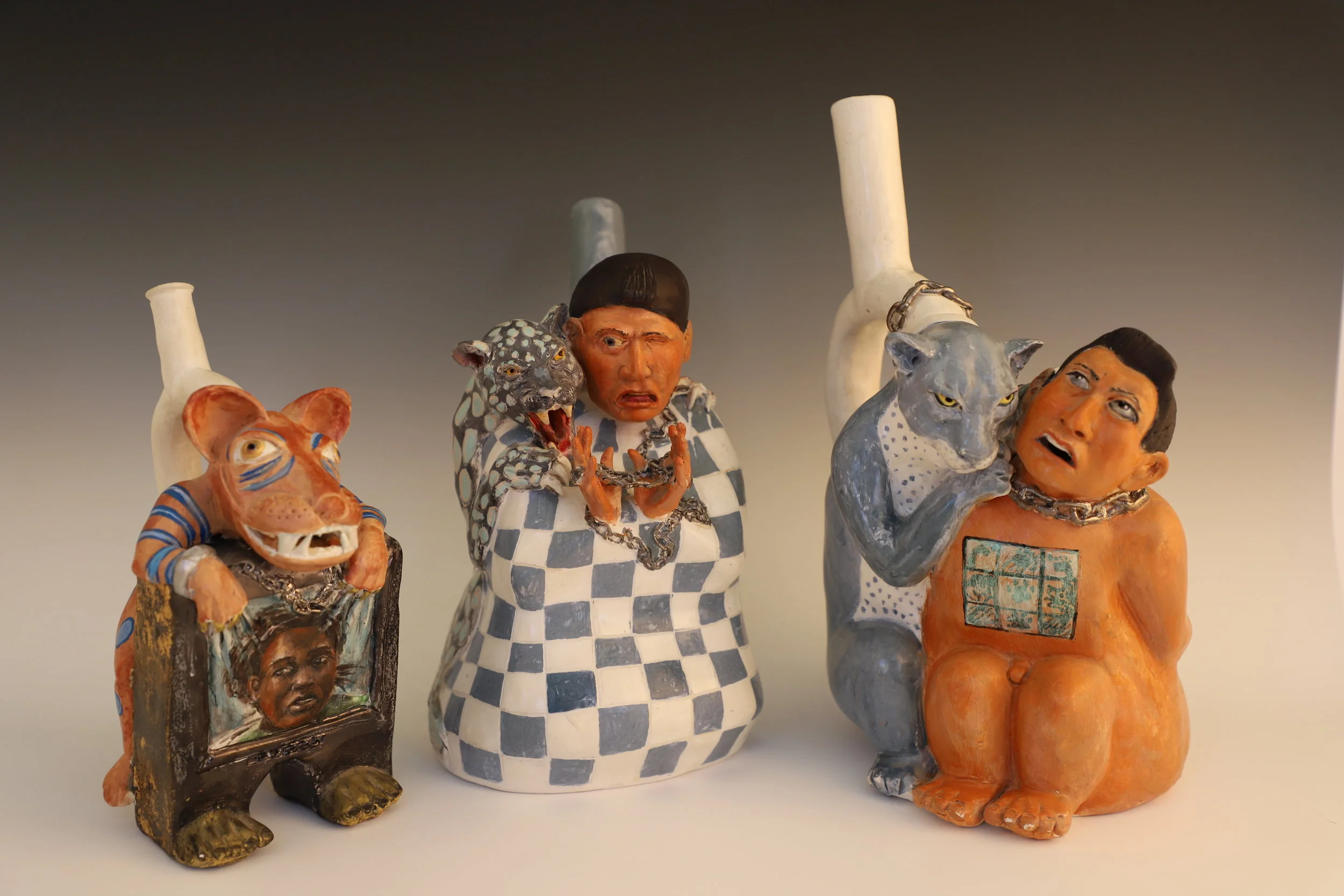  Prisoners  Earthenware  various sizes 