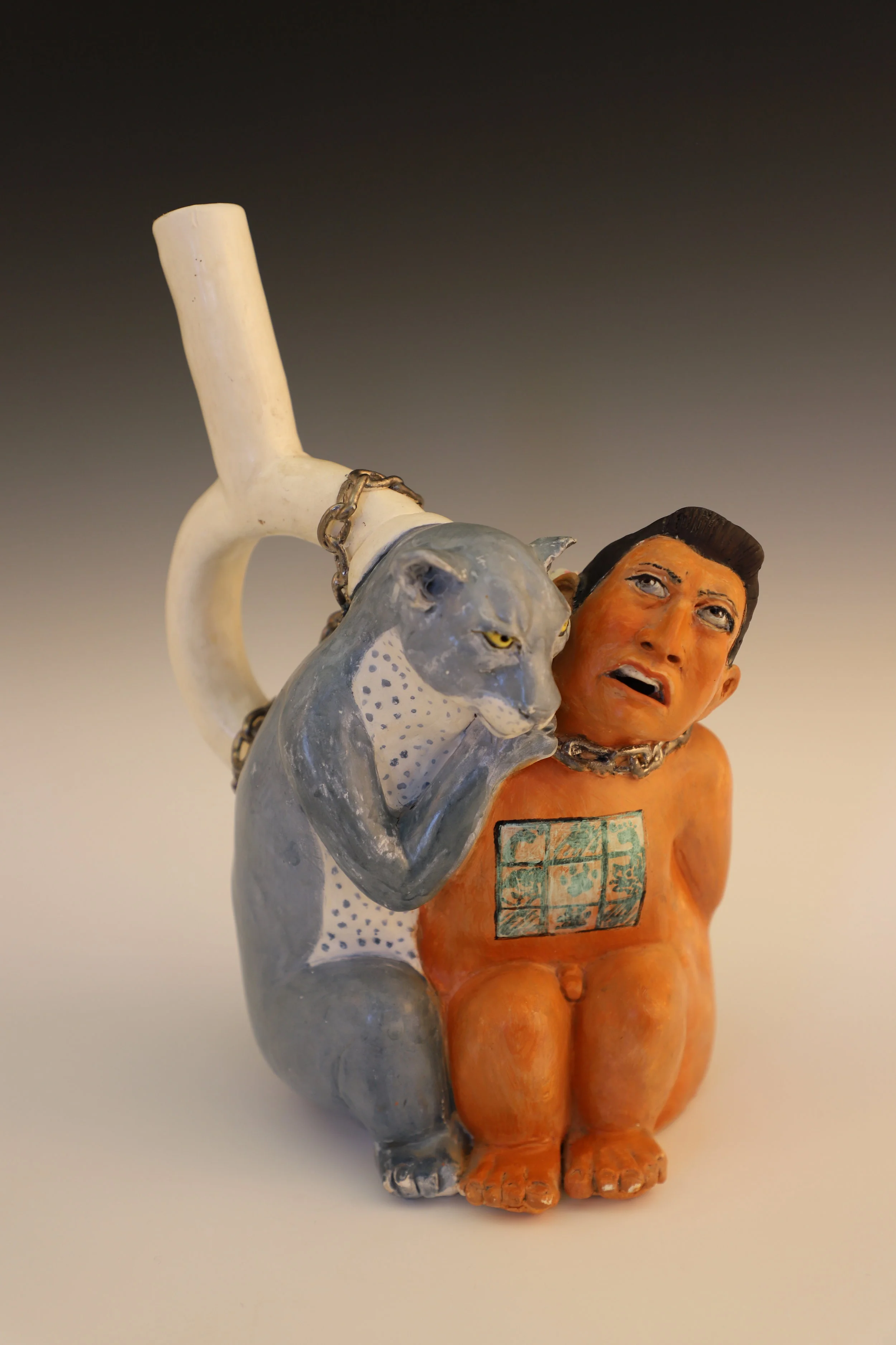  Prisoner   earthenware  6” x 6” x 11”   