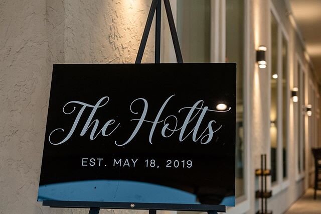 Signage is one of the items that is often left out of the budget. One of the things I make sure to do is ask my clients to think about the signs they would like on their wedding day. Signs directing their guests, welcome signs, bar signage, reserved 