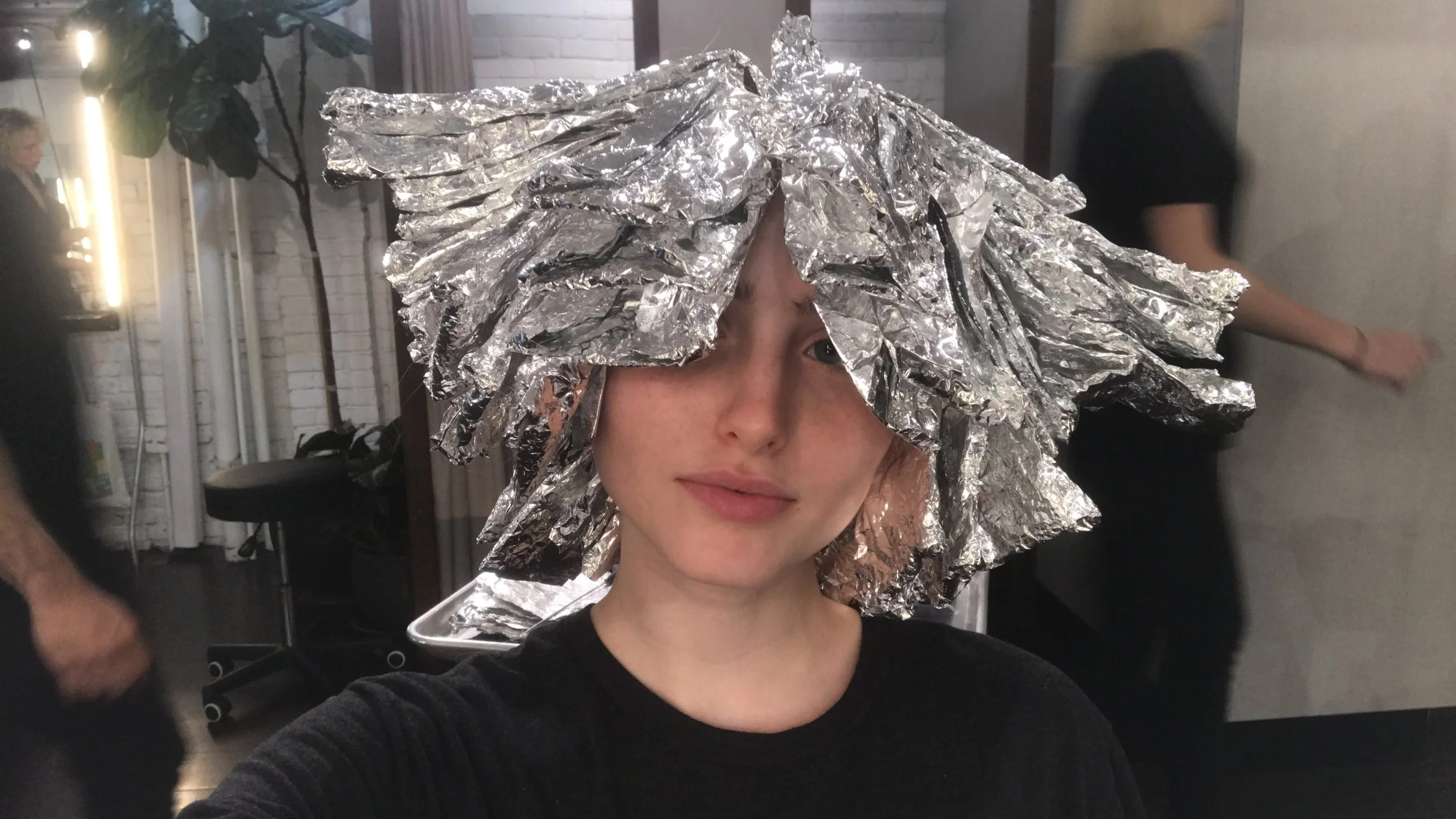 Did you know you could fit this many foils in your hair? Yeah, me neither....