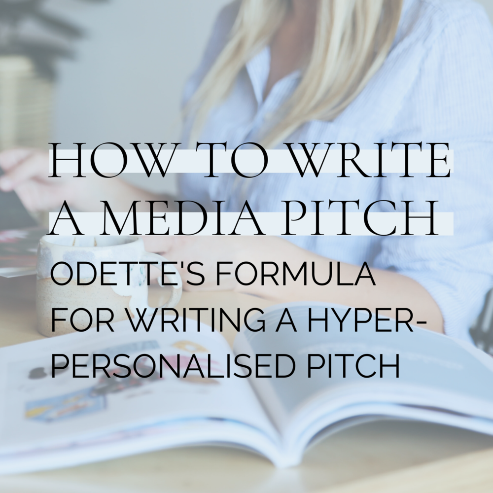 How to write a media pitch — Odette and Co