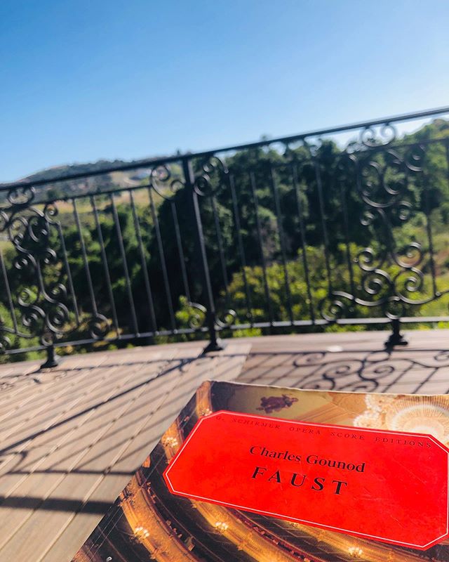 Some Faust with a view! Can&rsquo;t wait to sing Si&egrave;bel again. Rehearsals at @operasanantonio start next week!