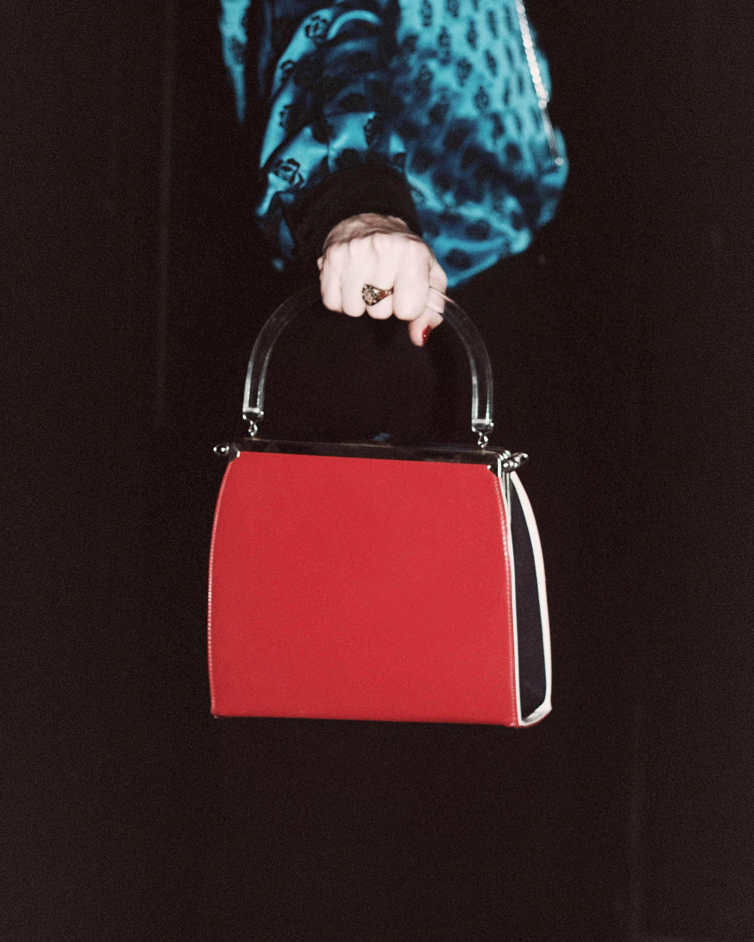 Vintage Red Patent Leather Handbag