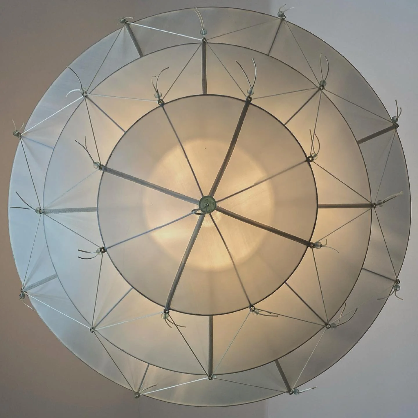 Step 1: Lighting installed! Contemporary Fortuny-esque fixture reimagined by in my Bel Air project. It&rsquo;s lofty, sophisticated, and playful - a special place where my clients and I align. #luxury #luxurylifestyle #belair #losangeles #la #losange