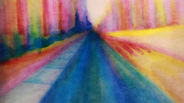  Watercolor on bond, Anne Beal, 2025. For ‘The Doldrums,’ a song by The Mammals. 