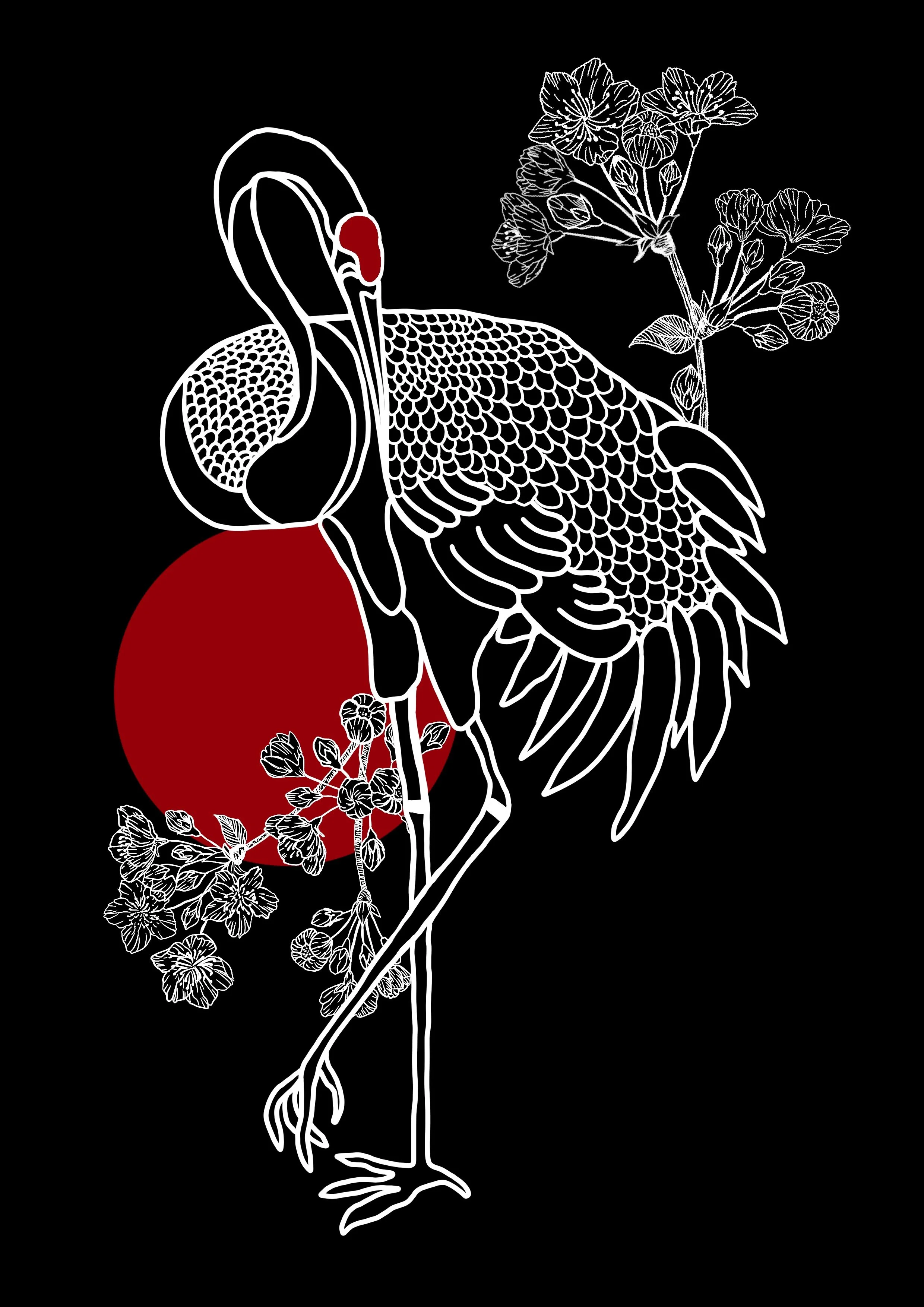 Red-crowned Crane
