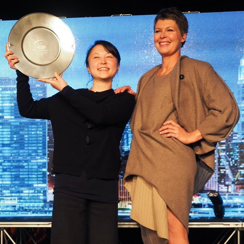 Feng Feng Wang with her winning design