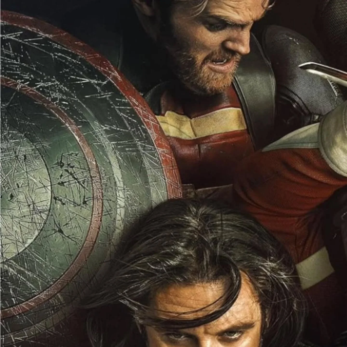 I must have done 30 concepts for the US Agent shield and even a few for Red Guardian. Ultimately they picked a pretty basic one unfortunately and it wasn't even metal! but at least the underside was different from Caps. Second photo from the painter 