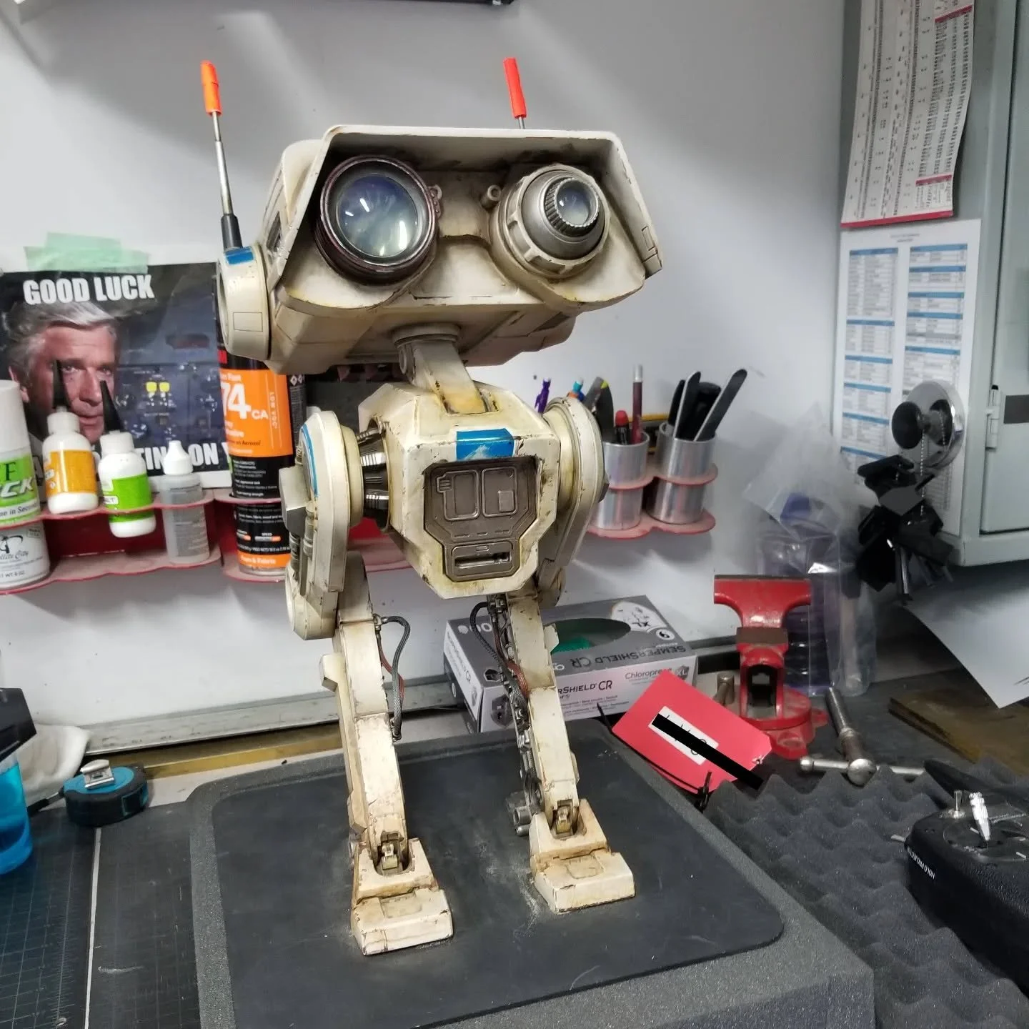 A long time ago in a galaxy far far away... I got to work on the most best cutest droid ever. Modeled by @tonystockert Happy May 4th y'all