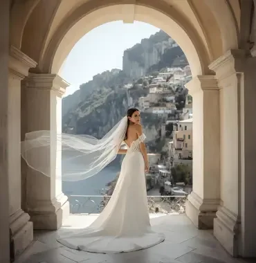 Fine Art Bridal Portrait With Architecture