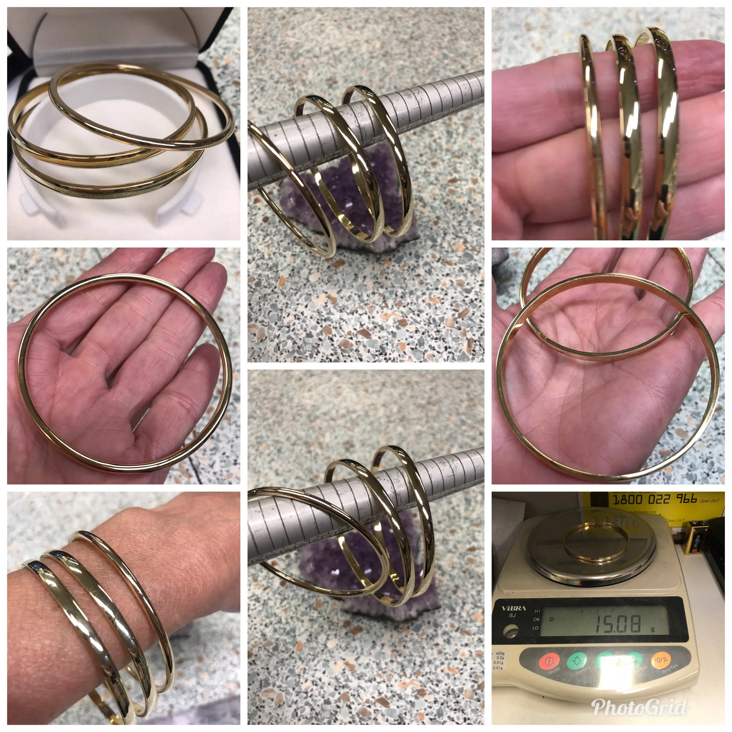 Solid Gold Bangles