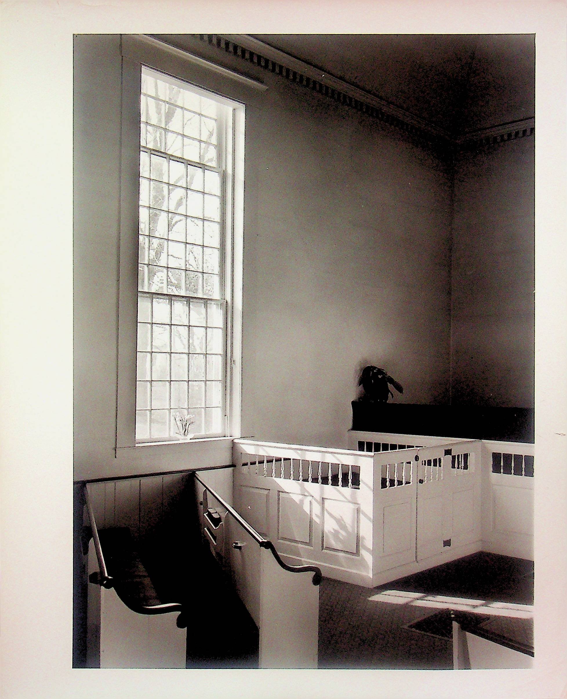 Original box pew in the 1730 sanctuary of the First Congregational Church of Kittery