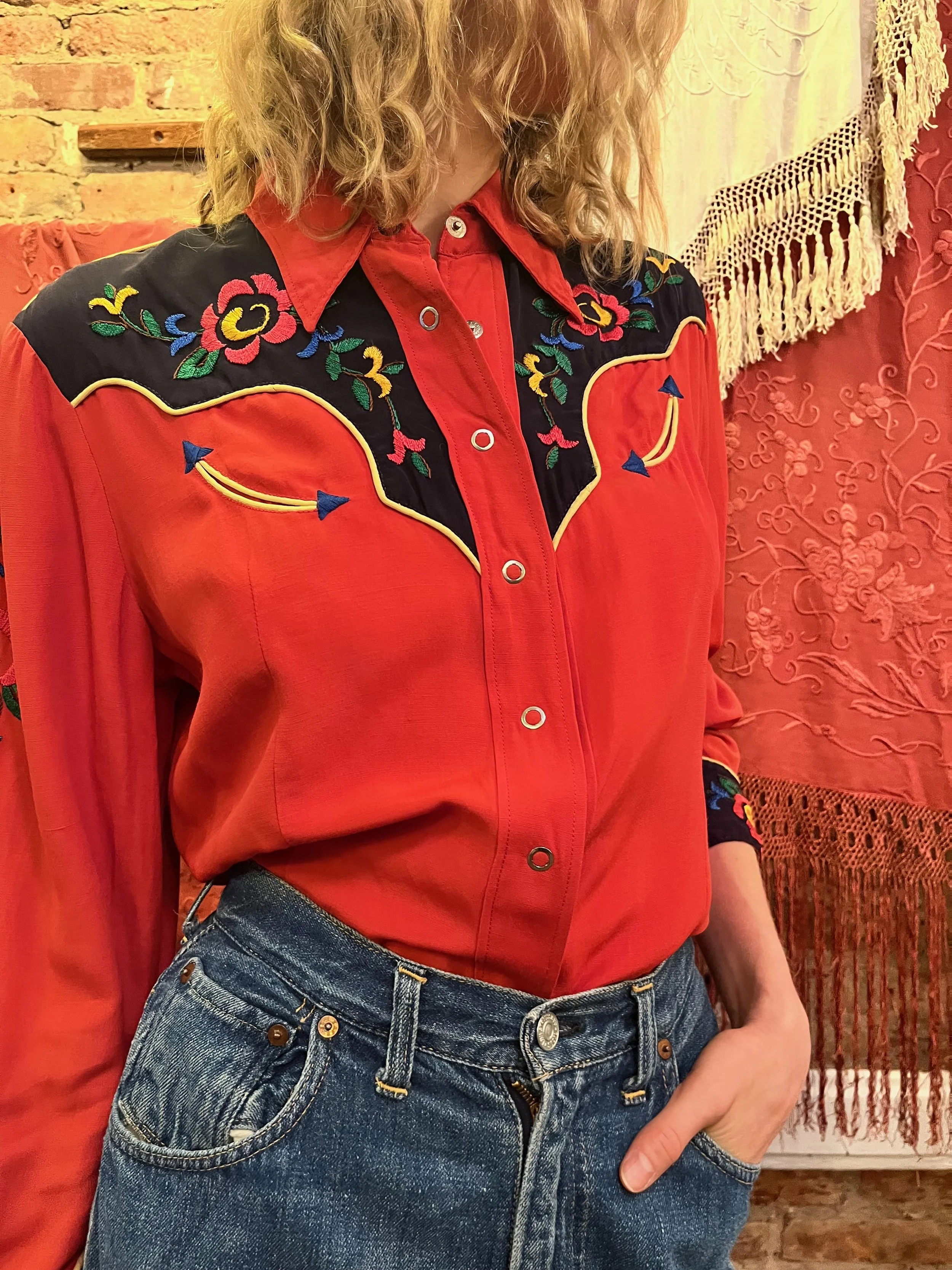 Red Western Shirt