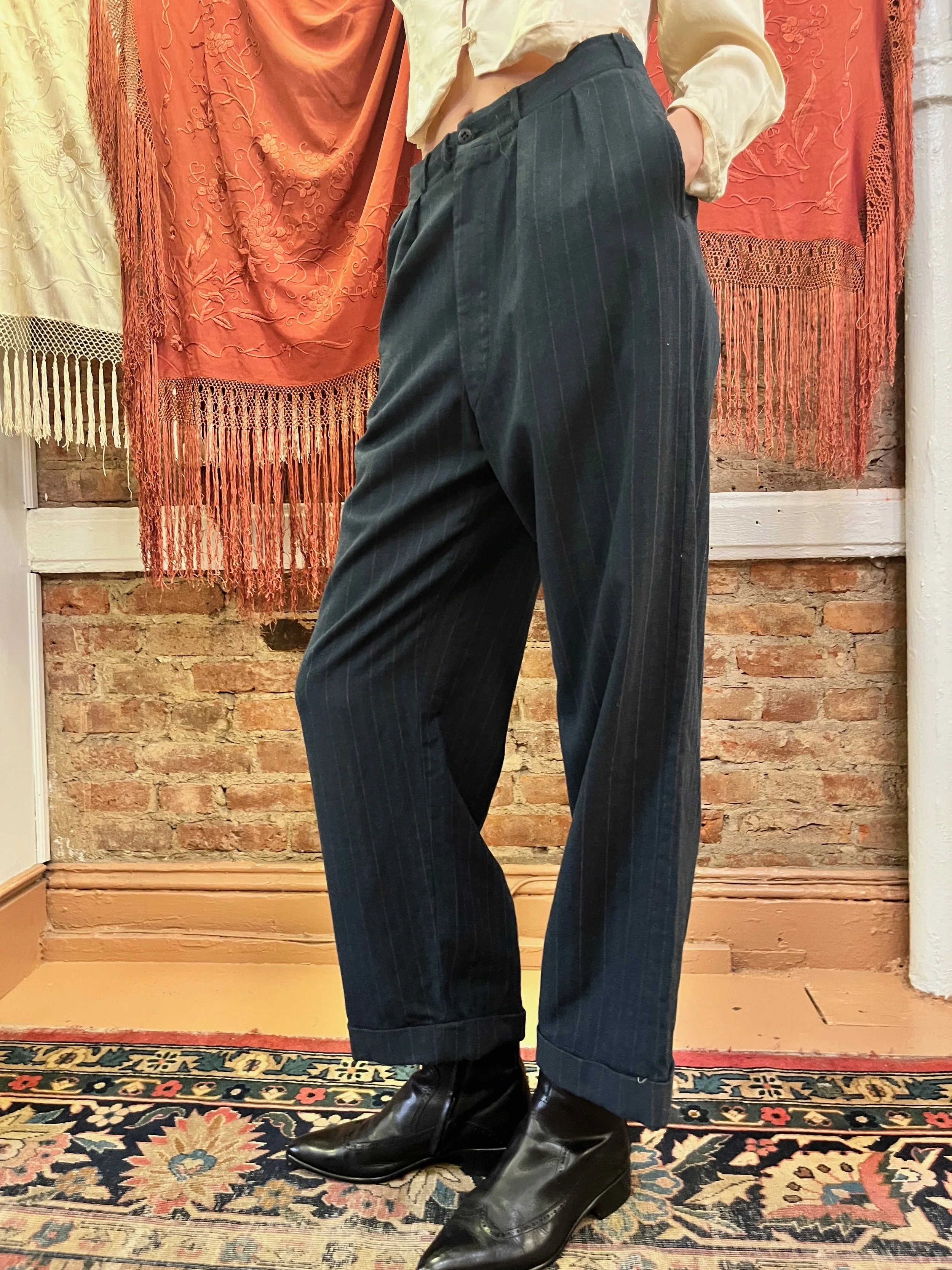 Pinstripe Trousers