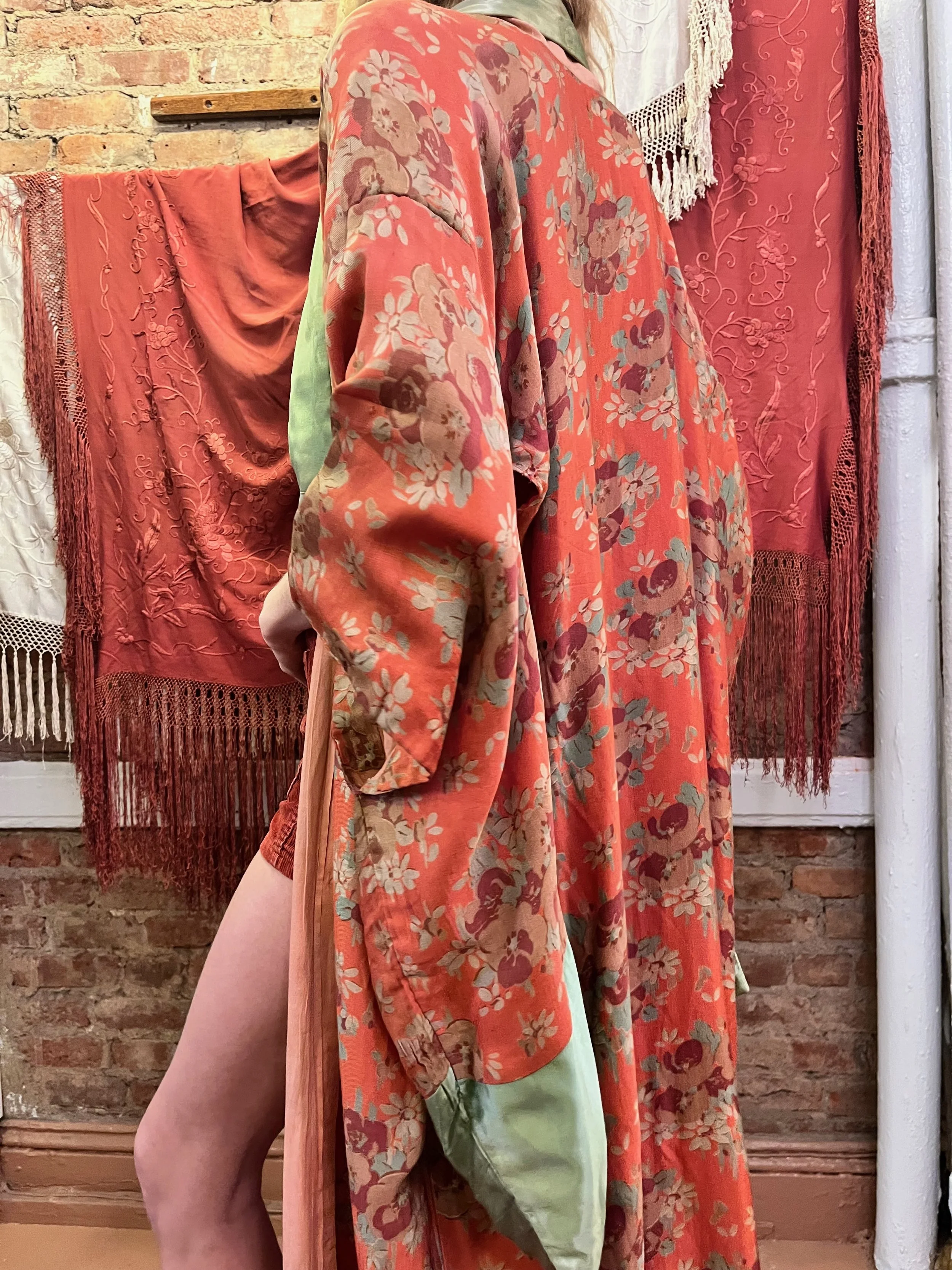 Floral Rayon Printed Robe