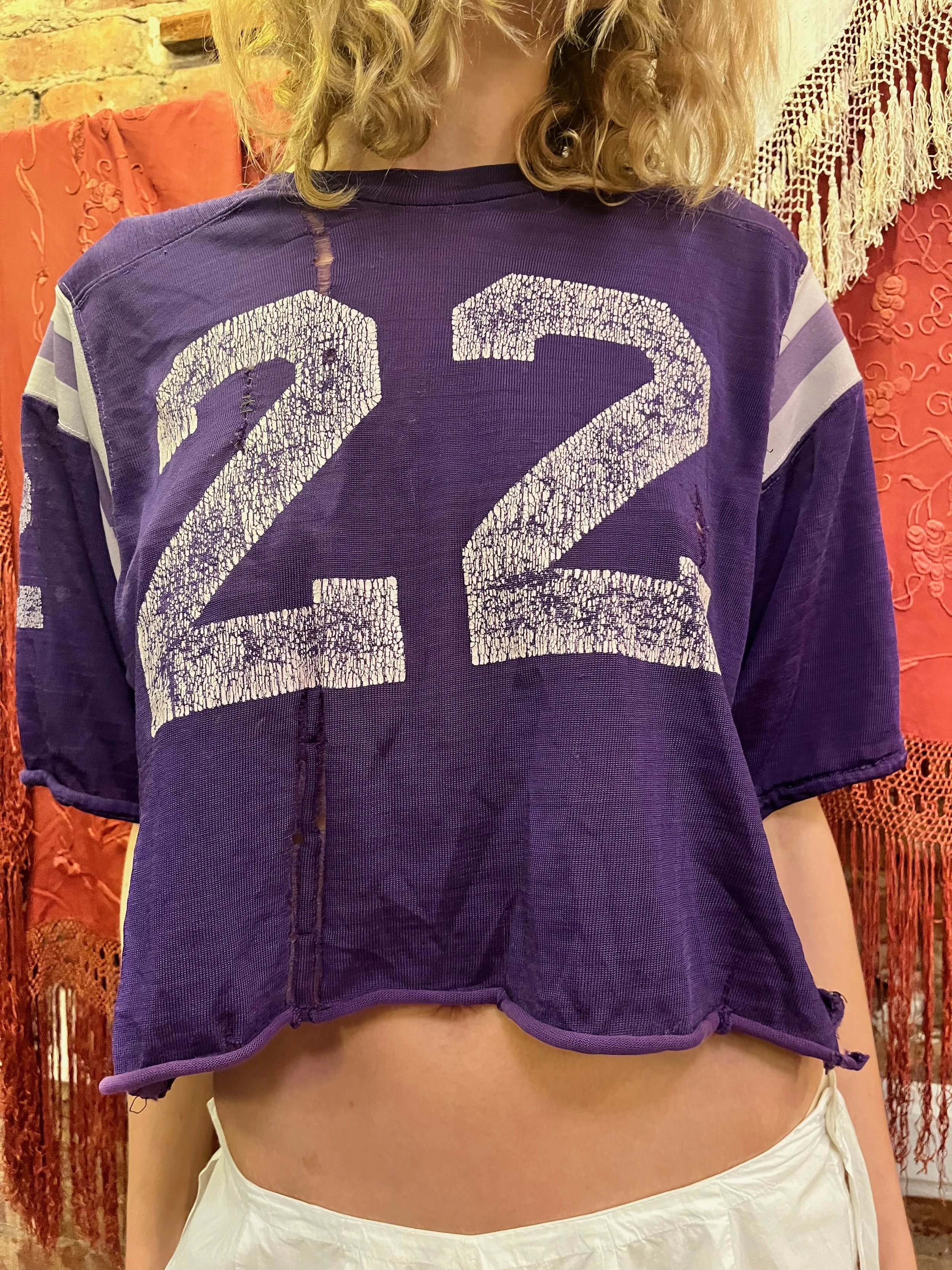 Purple Cropped Jersey