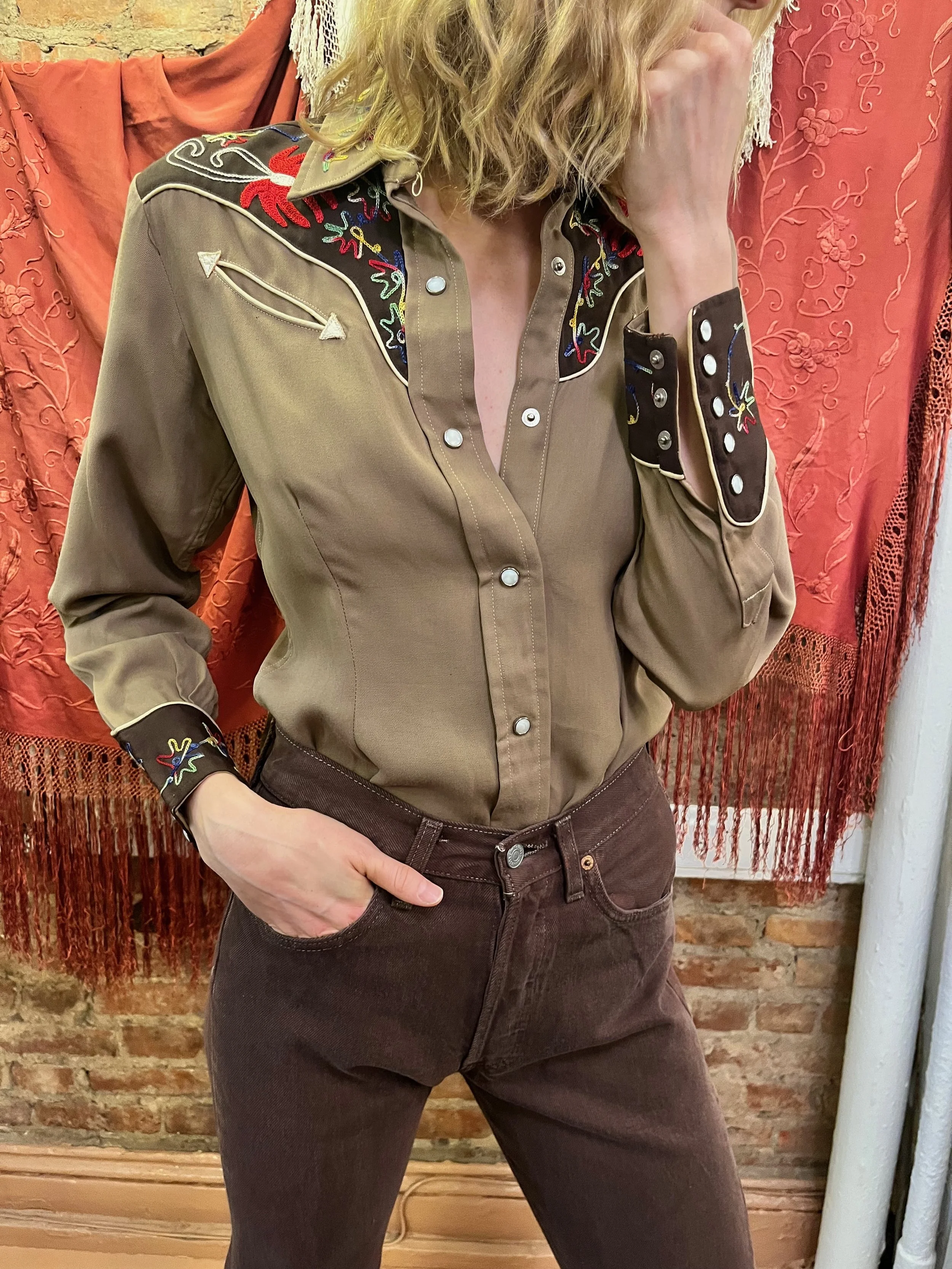 Brown Western Shirt