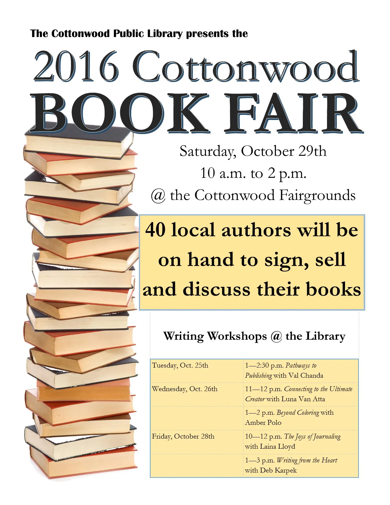 2016 Cottonwood Book Fair