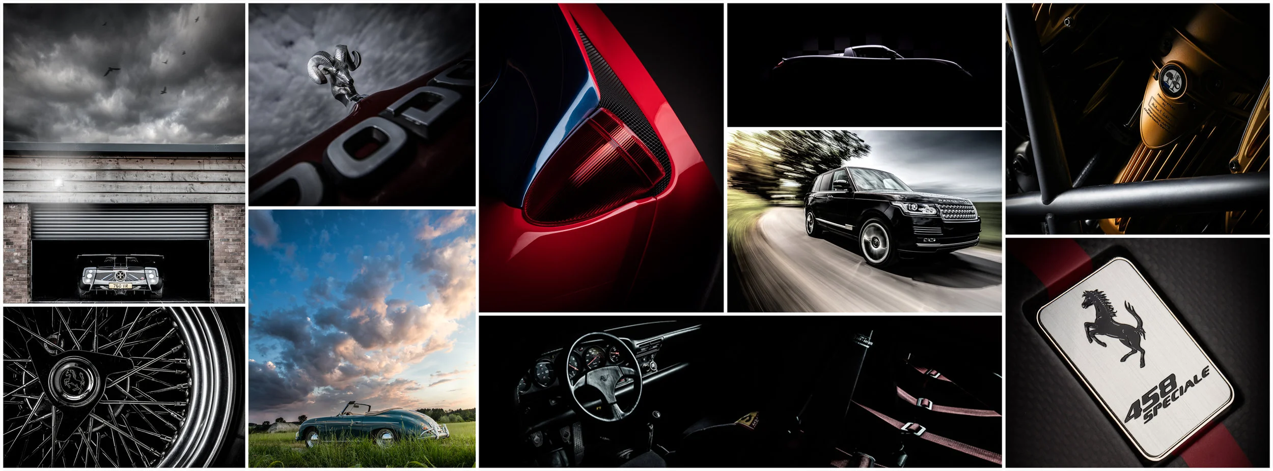 automotive photography by reflect light