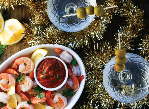 Shrimp Cocktail &amp; Gin Martinis