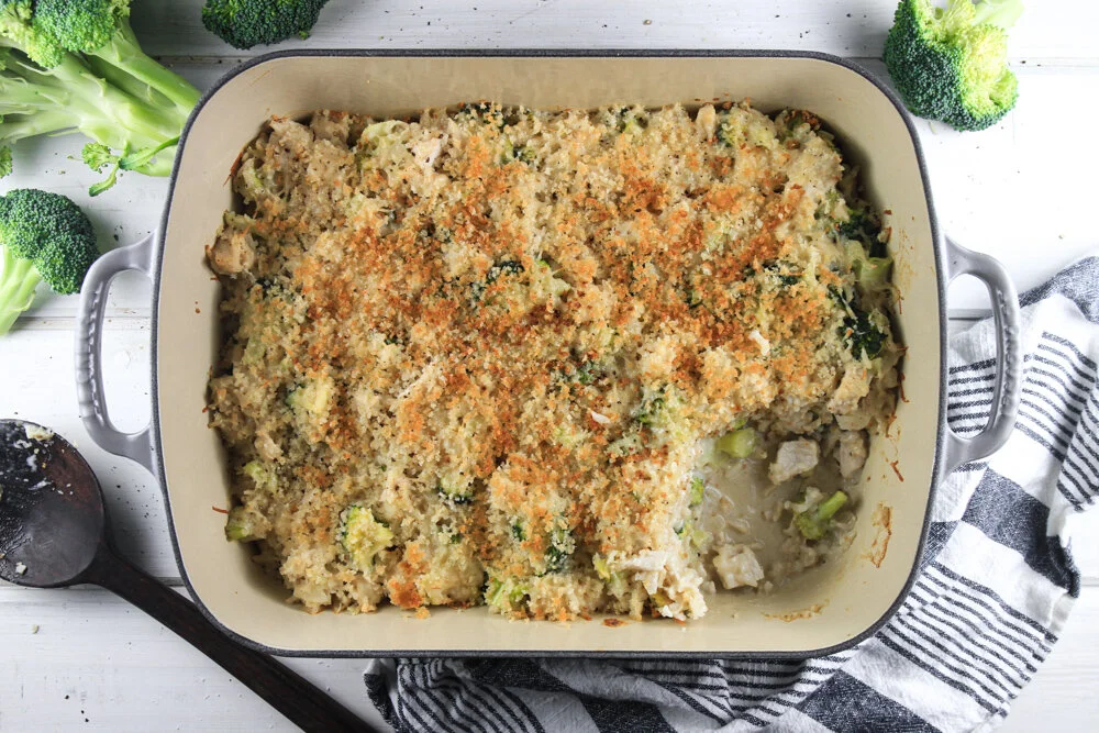 Chicken &amp; Brown Rice Broccoli Bake