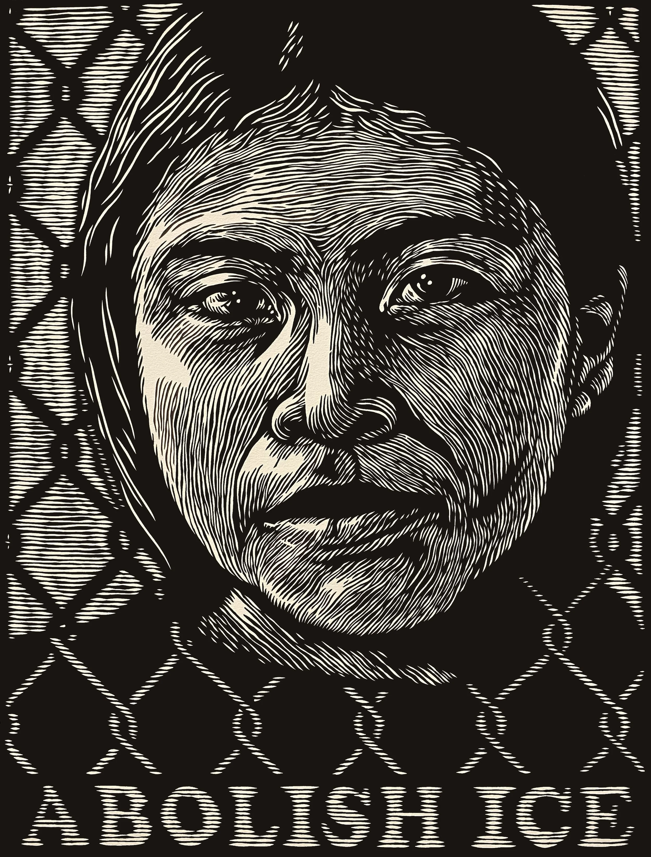 2. Abolish ICE. Linocut. Barberena(1).jpg