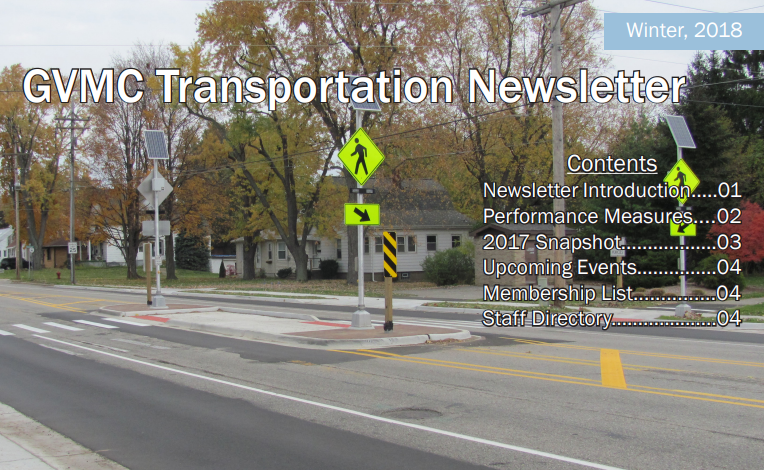 First Edition of GVMC's Transportation Department Newsletter Now Available