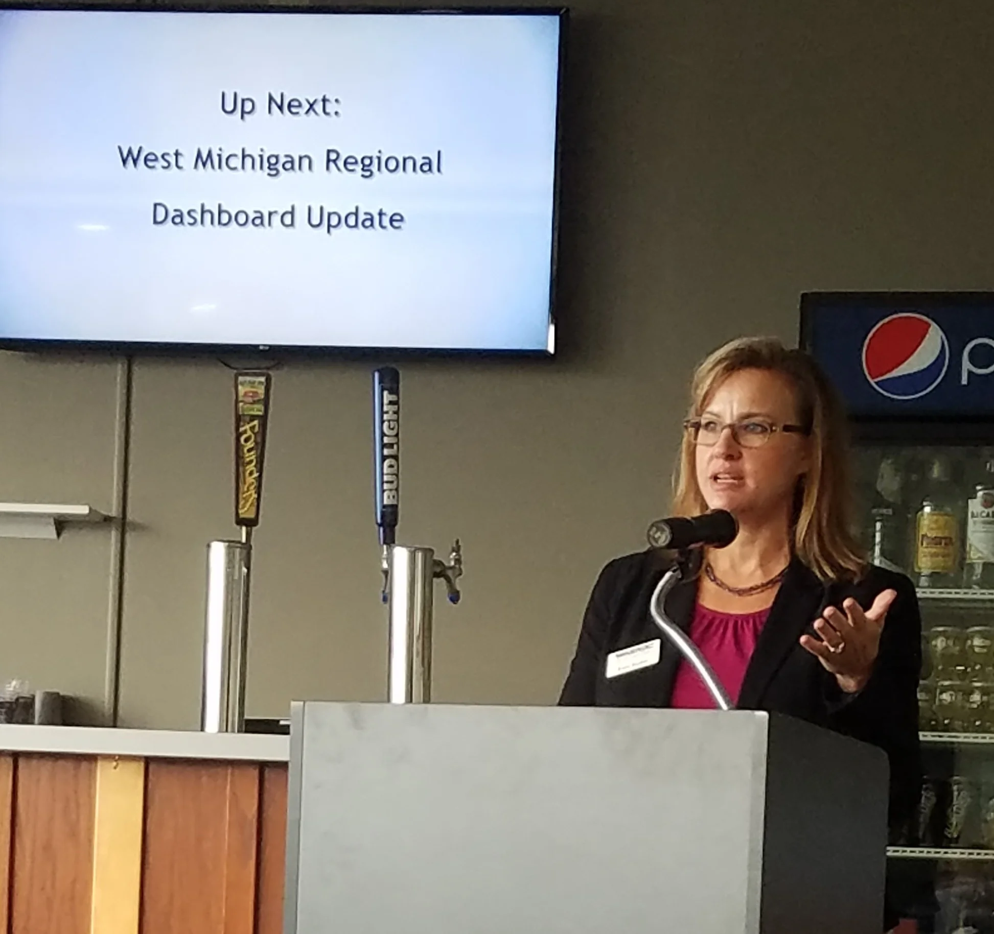 Chair of WMPA, Erin Kuhn, Executive Director of West Michigan Shoreline Regional Development Commission (WMSRDC)