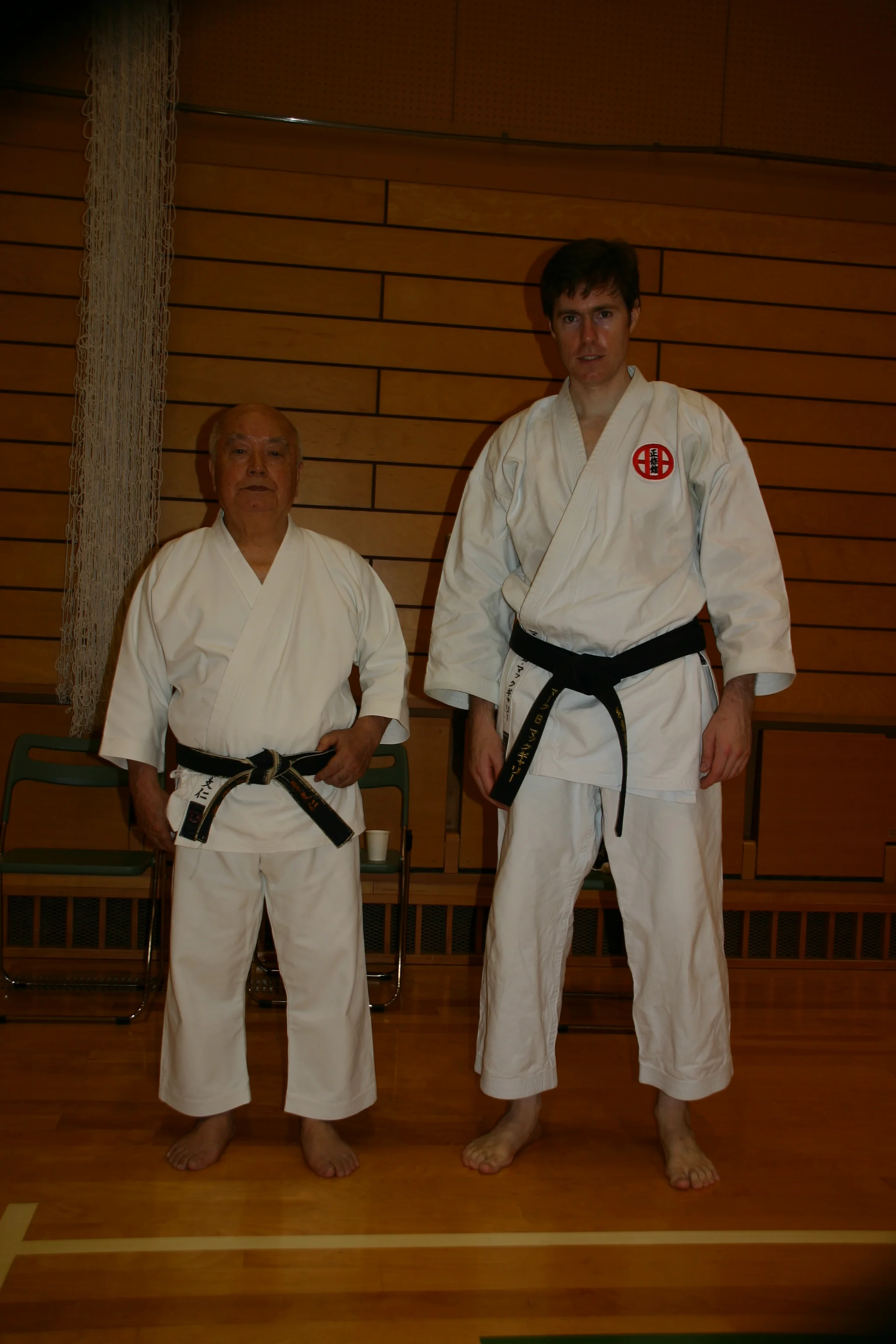  Photo with Soke Mabuni Kenei.  Level Up Course around 2000 