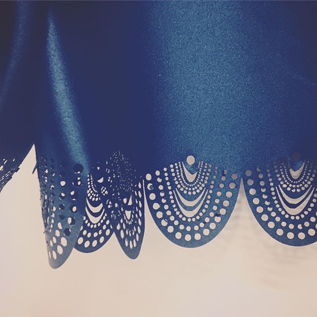 The #temperature has #snuck above freezing for the first time in days and it has everyone in the @newyorkbindingco office #dreaming of #springfashion &amp; #summerfashion like this beautiful #lasercut trim from our #sampleboard