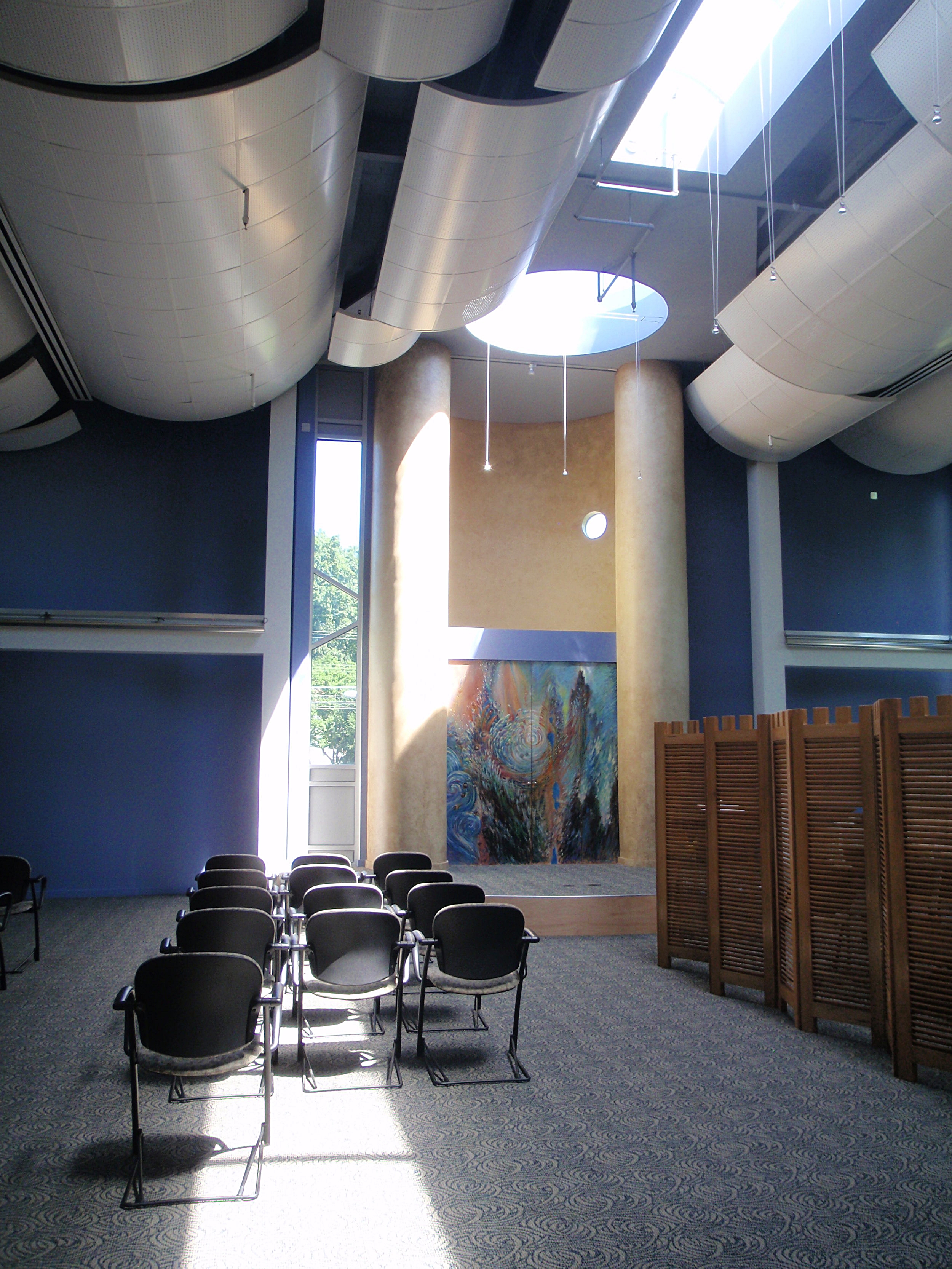 THE CLOUDS (Ceiling installation) and THE SCROLL (Aron Kodesh)