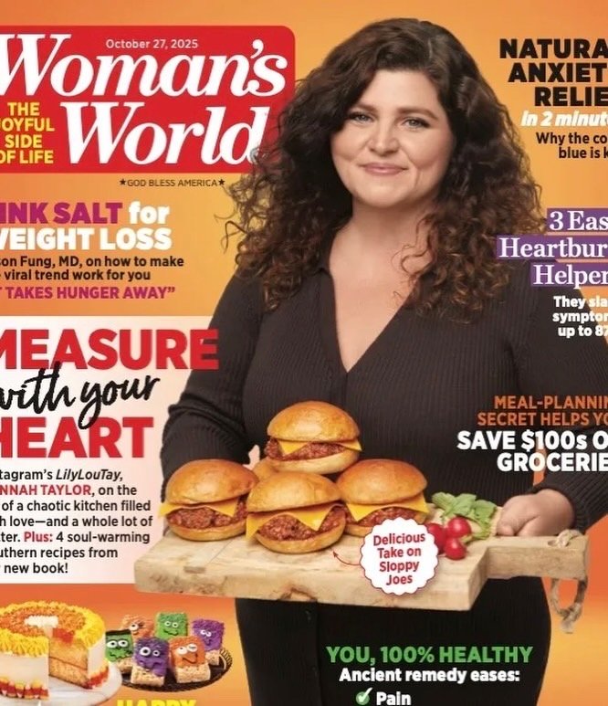 Woman's World Magazine Cover featuring Hannah Taylor. Photographed by Ari Skin, hair and makeup by Courtney Musick.