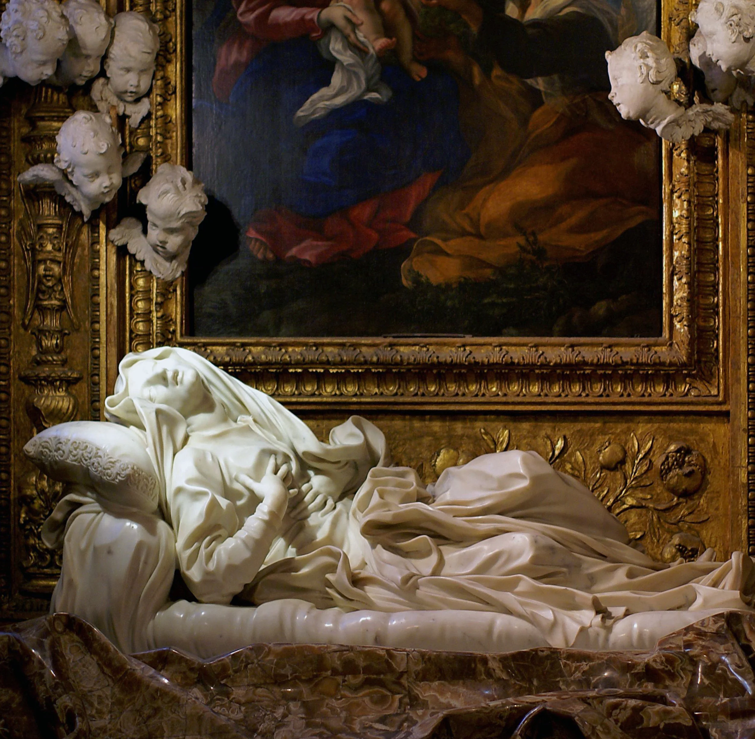  inspired by Gian Lorenzo Bernini’s  Blessed Ludovica Albertoni    (photograph from Flickr images) 