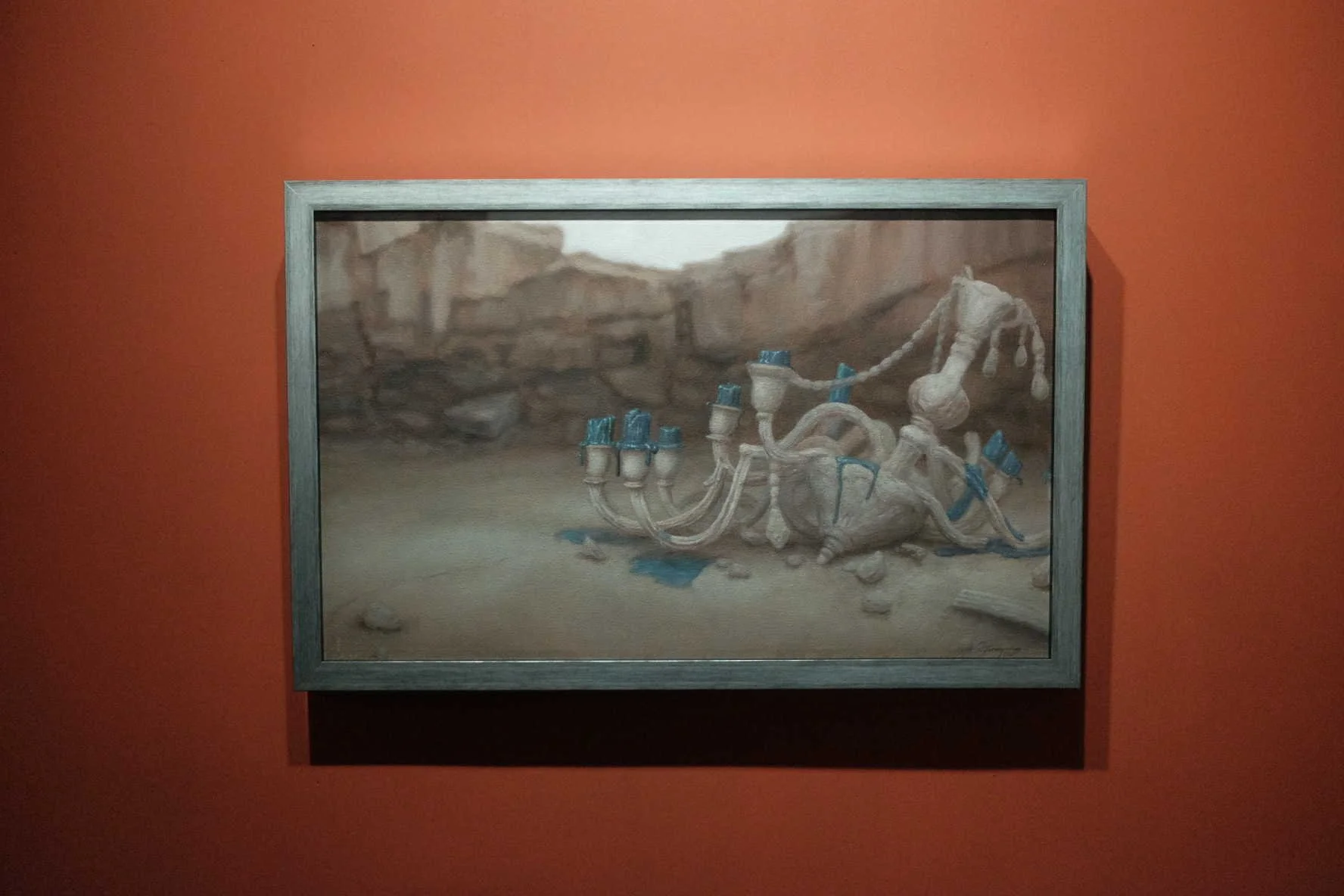  Sentimental Veneers (Crystal Tranquilino)  as part of the group exhibition Puedes Sentir lo que veo at Kate Contemporary Madrid.  Feelings seep into the ordinary. In Sentimental Veneers, Crystal Tranquilino examines loss not as a catastrophe but as 