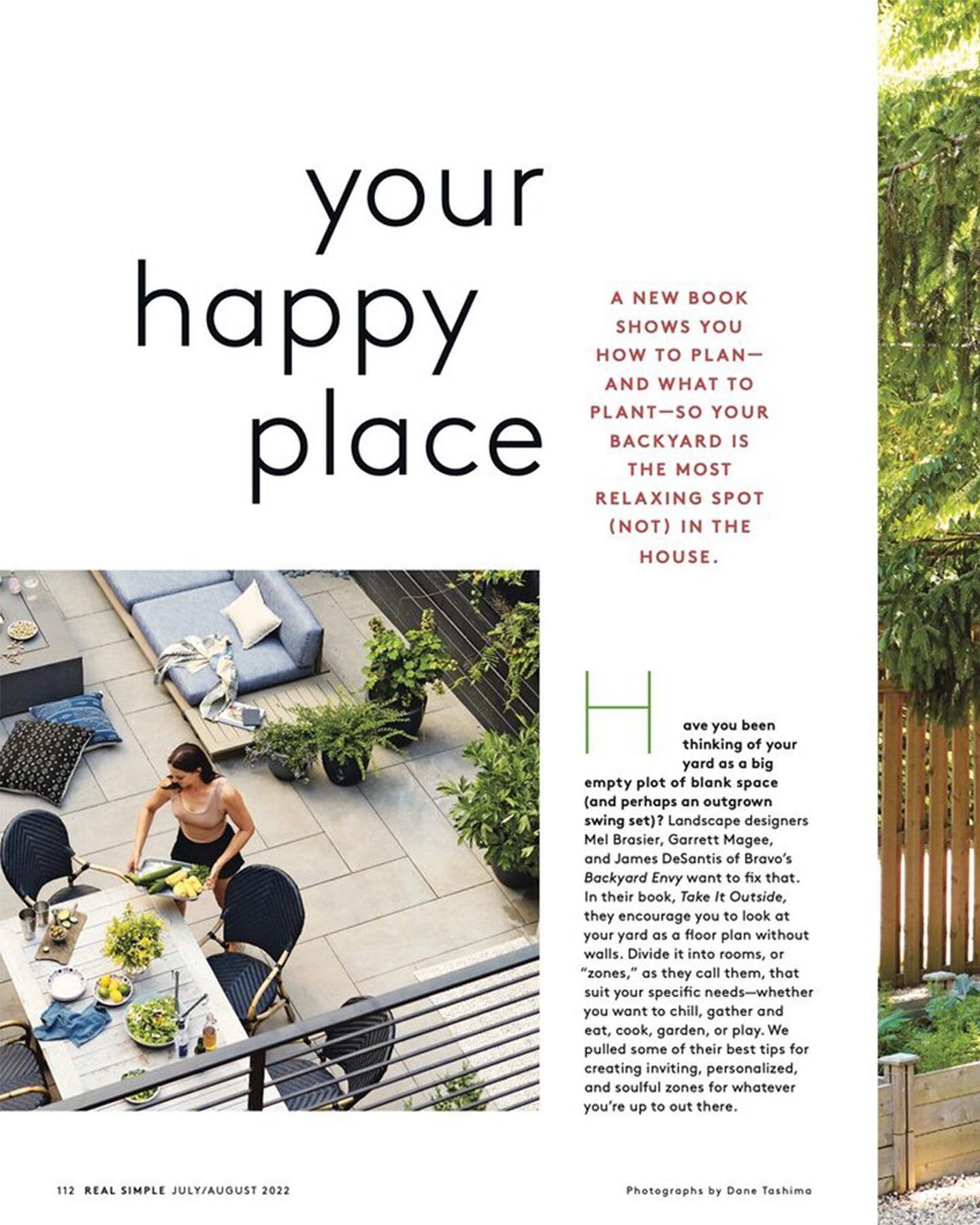 Thanks @real_simple for the beautiful spread all about our book, &ldquo;Take It Outside.&rdquo; Link in our bio to purchase (available everywhere books are sold!) 📸 @danetashima