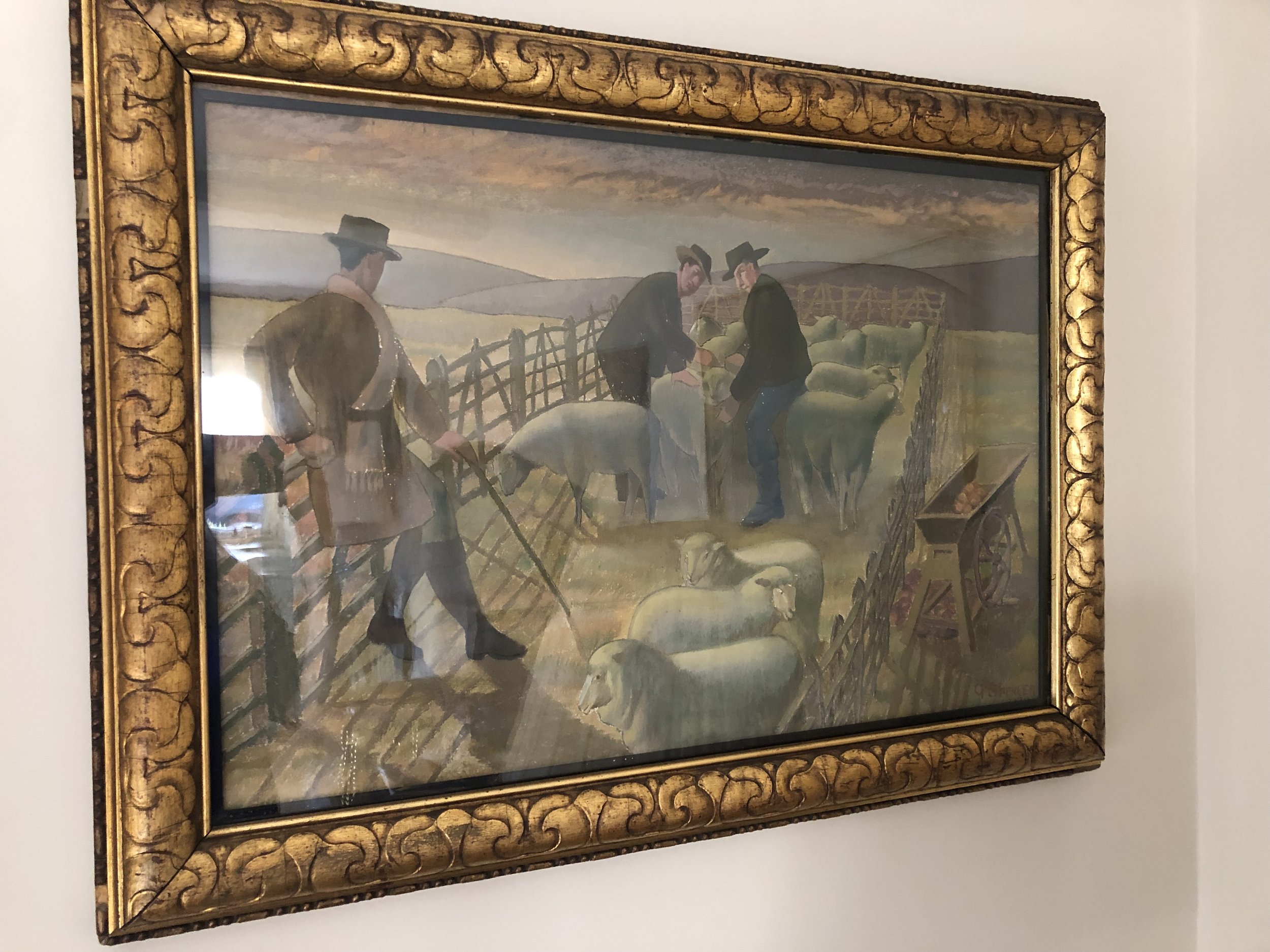 Artist signature / details on reverse?
Gilbert Spencer (1892 - 1979)