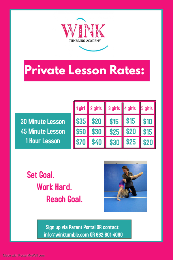 Tumbling, private lessons