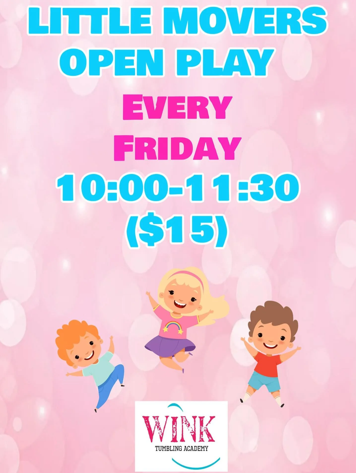 Little Movers OPEN PLAY tomorrow 10:00-11:30!! Come and play with us!!